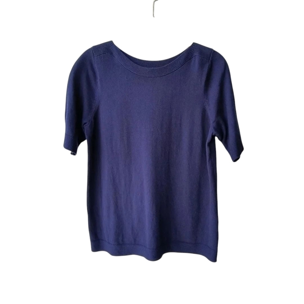 J. Jill Women's Short Sleeve Pullover Light Weight Casual Sweater, S